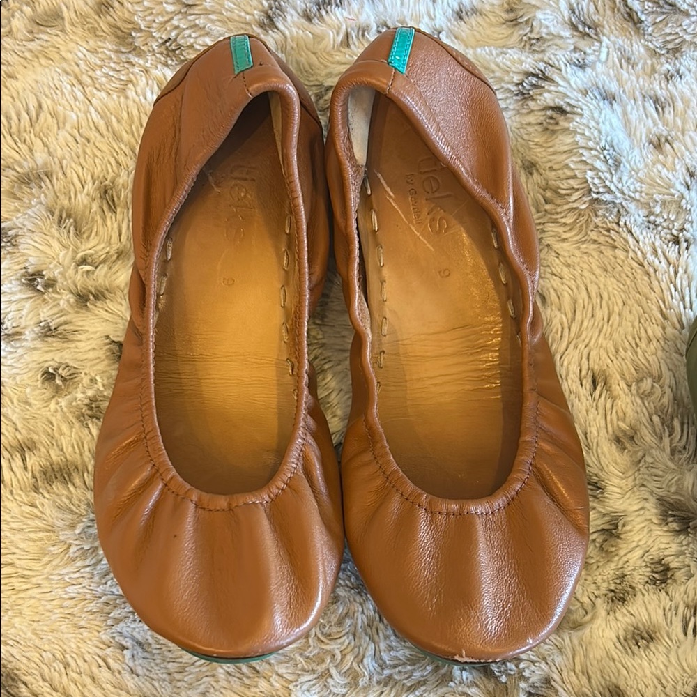 Tieks - size 9 - Chestnut